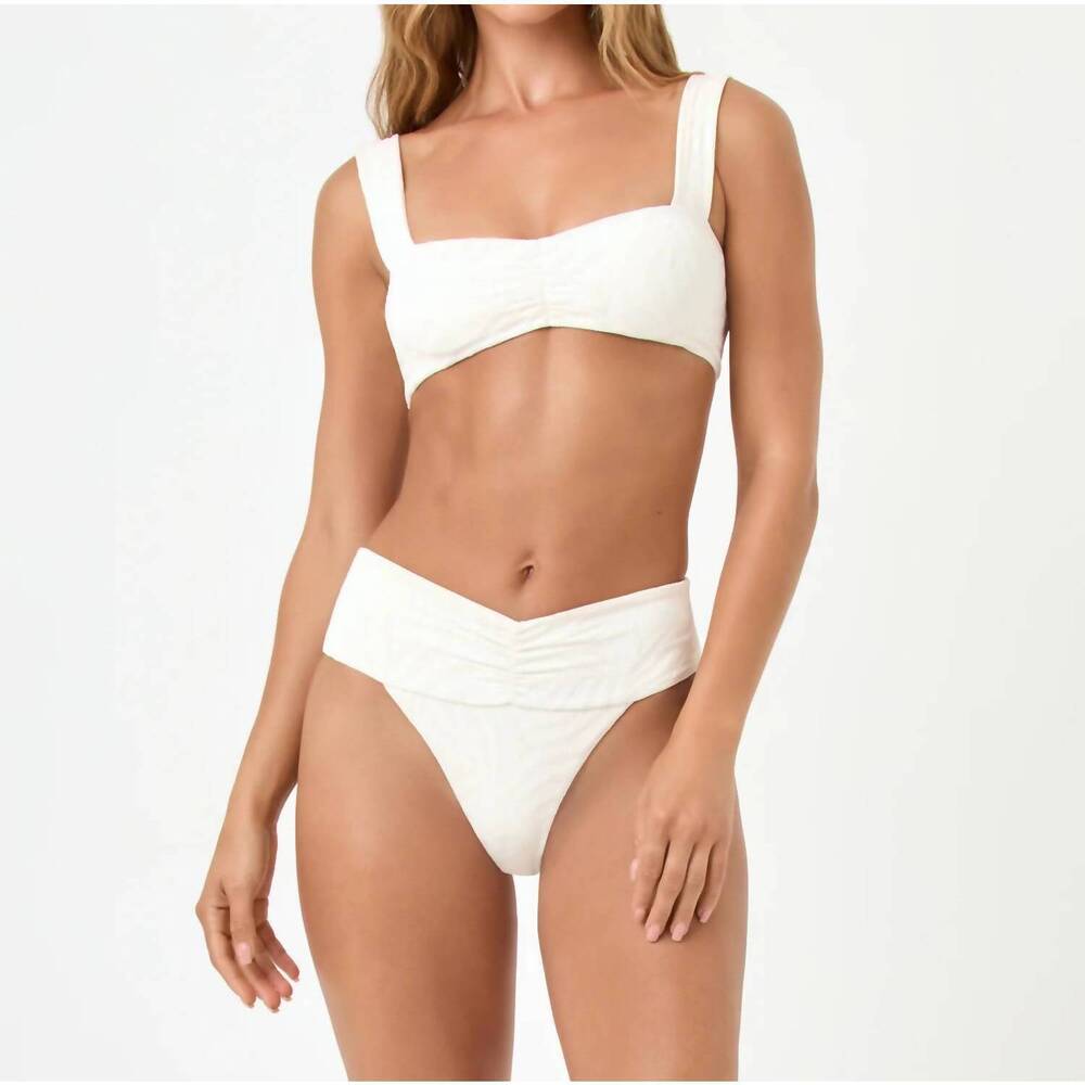 NEW L*SPACE marlee bikini top in ivory